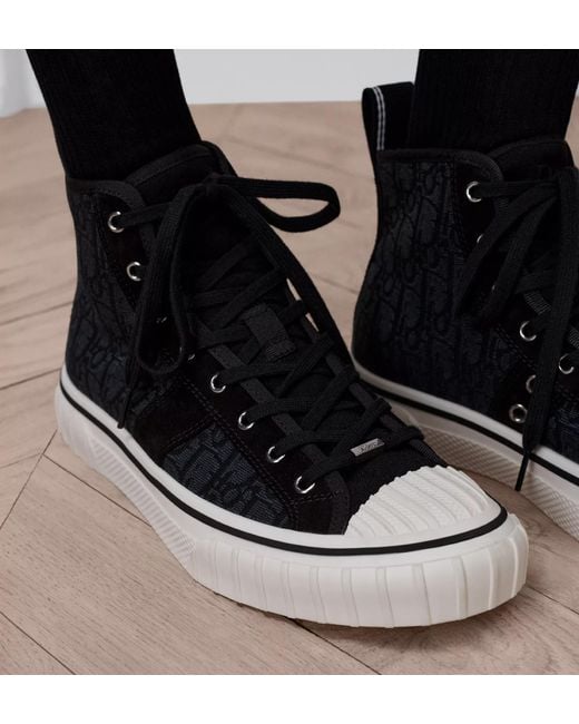 Dior Black Hooper High-Top Sneaker for men