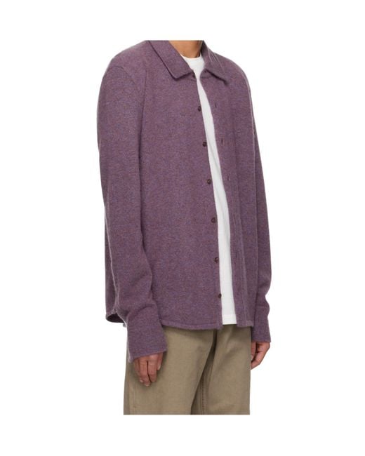 The Row Purple Lautaro Shirt for men