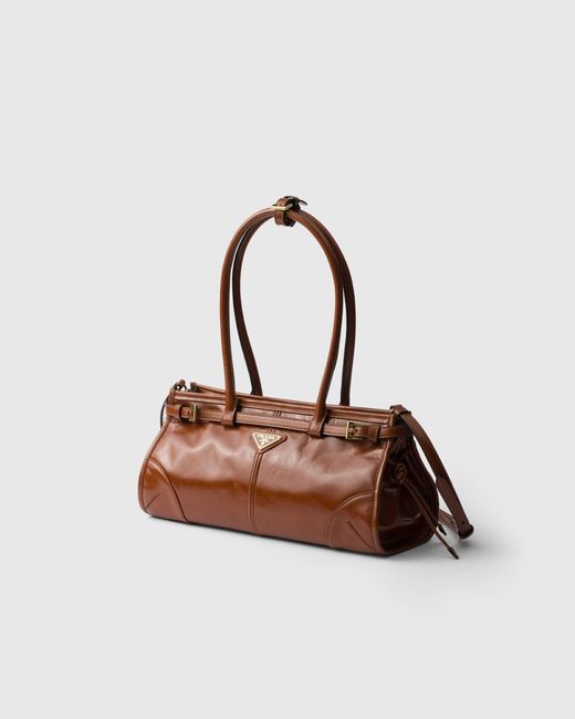 Prada Brown Bonnie Medium Leather Handbag