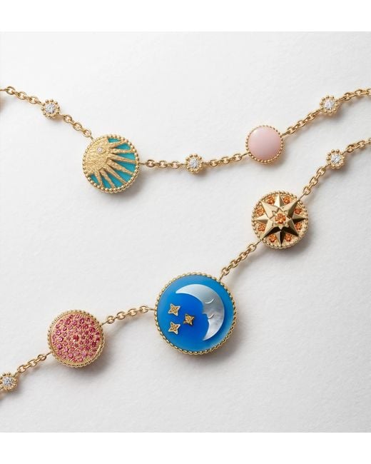 Dior Metallic Rose Céleste Necklace