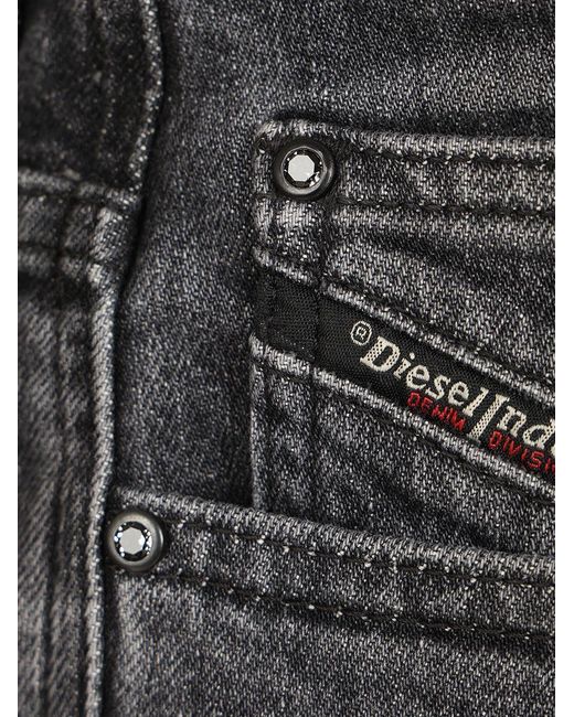 DIESEL Gray 1988 D-Ark Logo Embroidered Jeans
