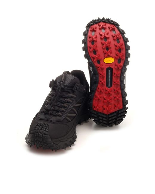 Moncler Black Trailgrip Gtx Low-Top Sneakers