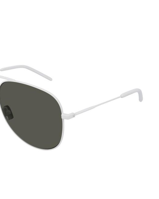 Saint Laurent Metallic Logo Sunglasses for men