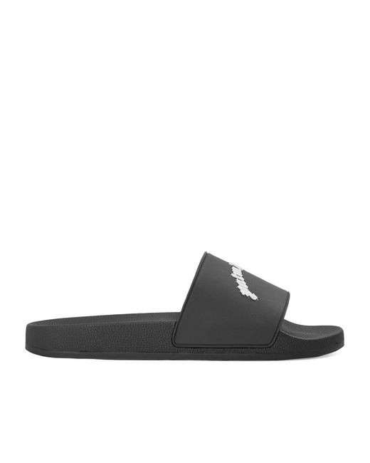 Palm Angels Black Pool Sliders