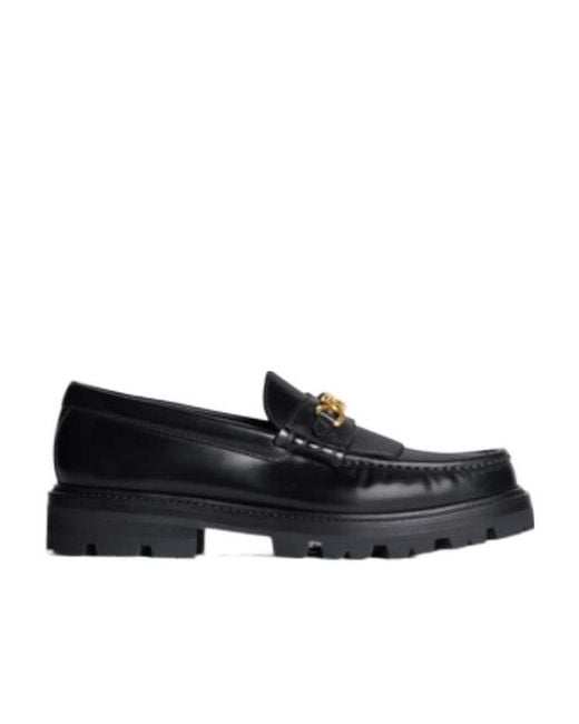 Céline Black Margaret Loafer With Triomphe
