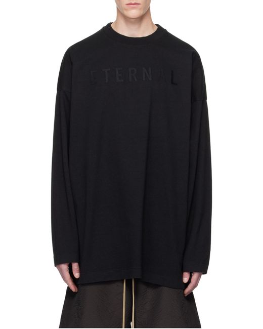 Fear Of God Blue Eternal Printed Crewneck T-Shirt for men
