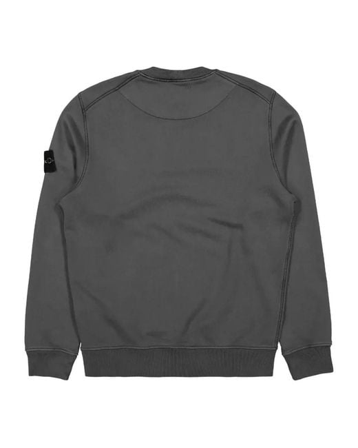Stone Island Gray Compass-Badge Sweatshirt for men