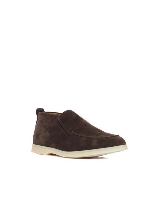 Henderson Brown Round Toe Casual Shoes for men