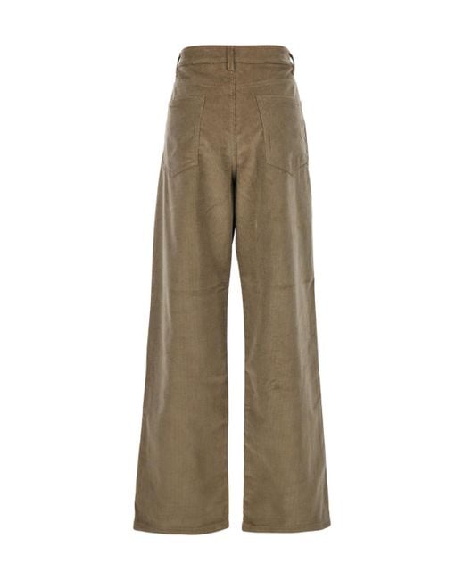 Rohe Natural High-Waisted Corduroy Trousers
