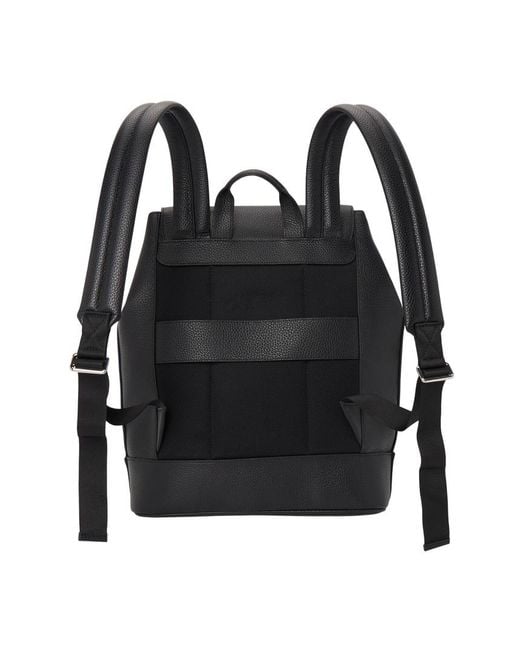Bally Black Zippered Backpack for men