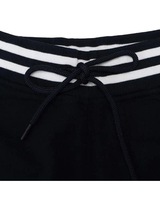 Paul & Shark Black Logo Pattern Shorts for men