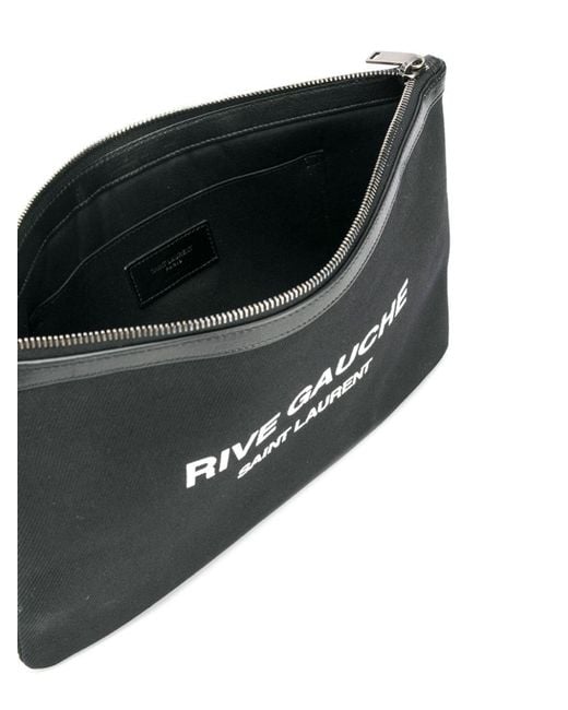 Saint Laurent Blue Rive Gauche Zipped Pouch