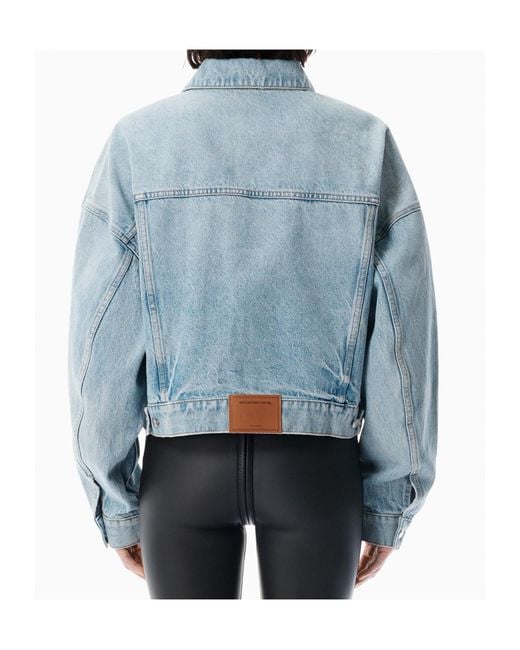 Alexander Wang Blue Button-Up Denim Trucker Jacket
