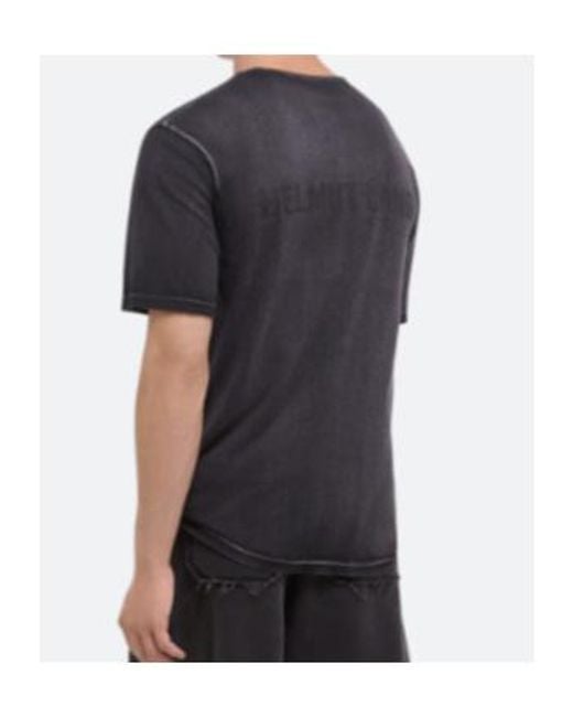 Helmut Lang Black Garment-Dyed New York T-Shirt for men