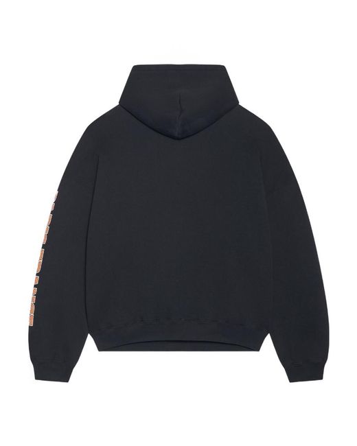 Balenciaga Blue Maison Wide Fit Hoodie for men