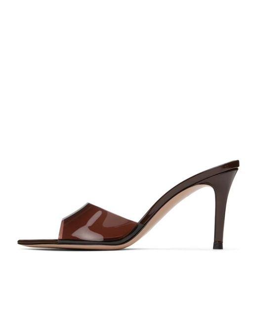 Gianvito Rossi Brown Elle Heeled Sandals