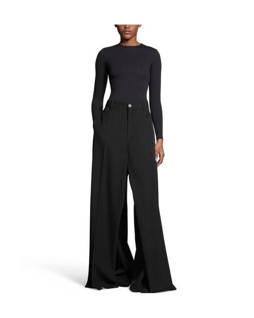 Balenciaga Black Double Front Trousers