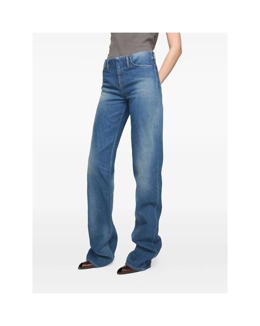 Acne Blue Denim Trousers