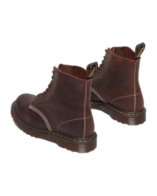 Dr. Martens Brown 1460 Wax Commander Boots for men
