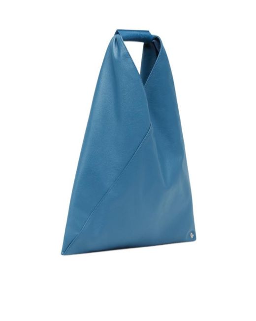 MM6 by Maison Margiela Blue Japanese Triangular Tote Bag