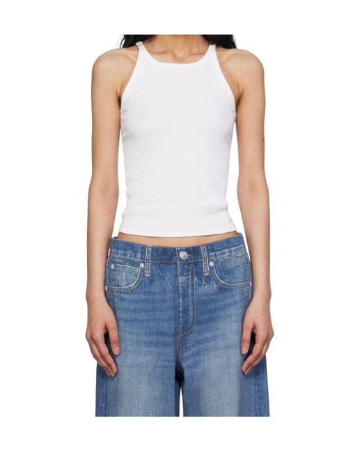 Rag & Bone Blue Round-Neck Vest