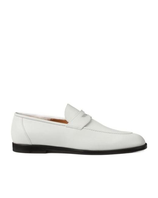 Loro Piana White Sergio Loafer