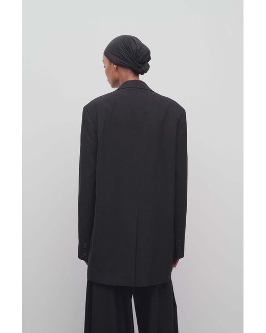 The Row Blue Obine Single-Breasted Blazer