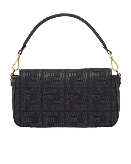 Fendi Black Ff Canvas Bag