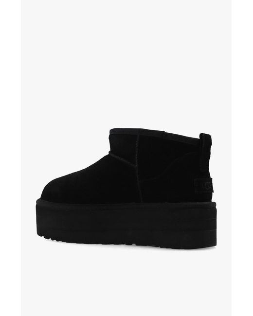 Ugg Black Classic Ultra Mini Platform Boots