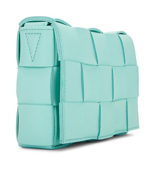 Bottega Veneta Blue Small Cassette Crossbody Bag