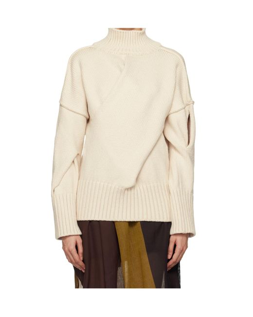 Issey Miyake Natural Off- Brobdingnag Turtleneck