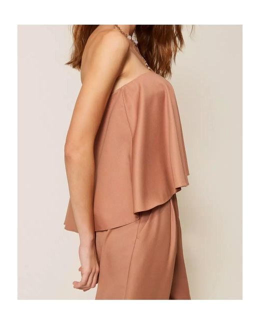 Twinset Brown Bustier Top