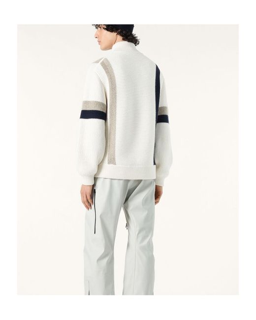 Loro Piana White Long-Sleeved Sweater for men