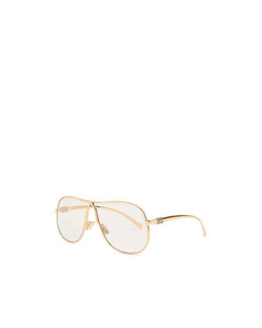 Miu Miu White Aviator-Style Optical Glasses