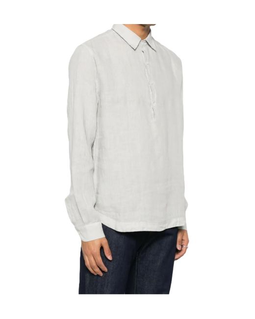 Barena White Long Sleeve Button-Down Shirt for men