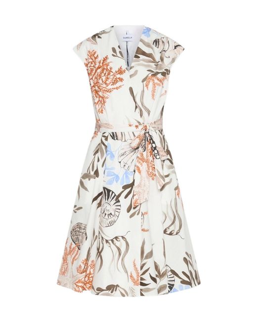Marella White Patterned Print Dress