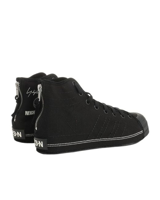 Y-3 Black X Neighborhood Nizza Hi Sneakers for men