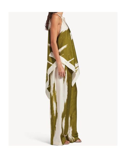 Balenciaga Green Brush Scratch Scarf Top