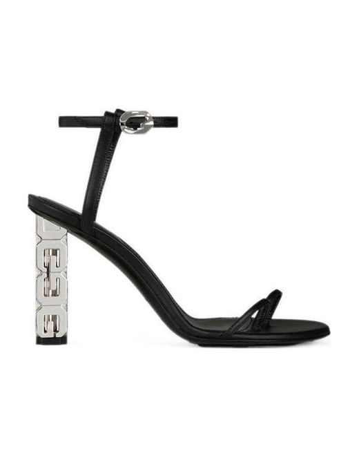 Givenchy Black Buckle-Fastening Leather Sandals