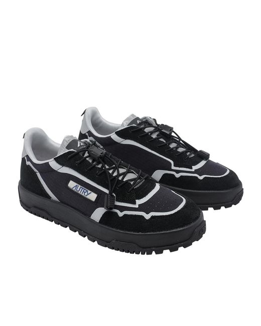 Autry Black Wildpeace Low-Top Sneakers for men