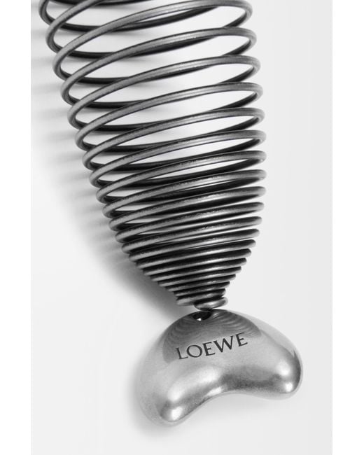 Loewe White Oval Fish Charm