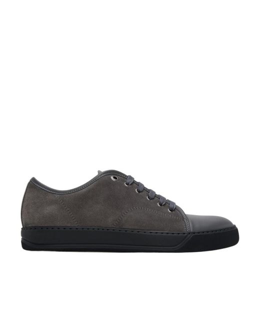 Lanvin Black Dbb1 Lace-Up Sneakers for men