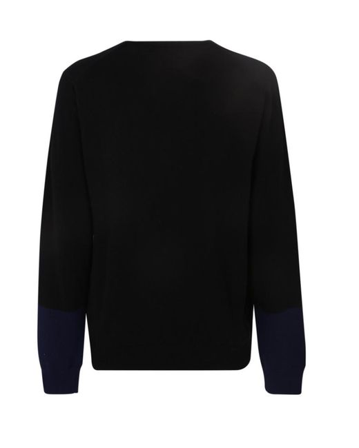Comme des Garçons Black Wool Knitted Pullover for men