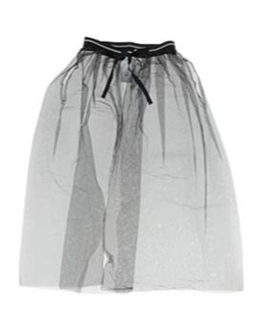 Maison Margiela Gray Solid Tulle Dress