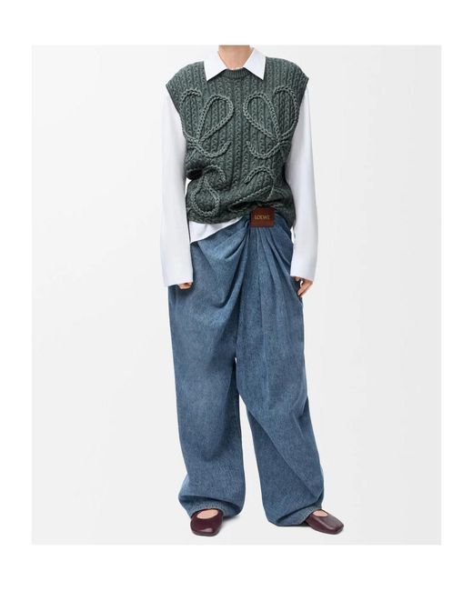 Loewe Gray Anagram Knitted Vest