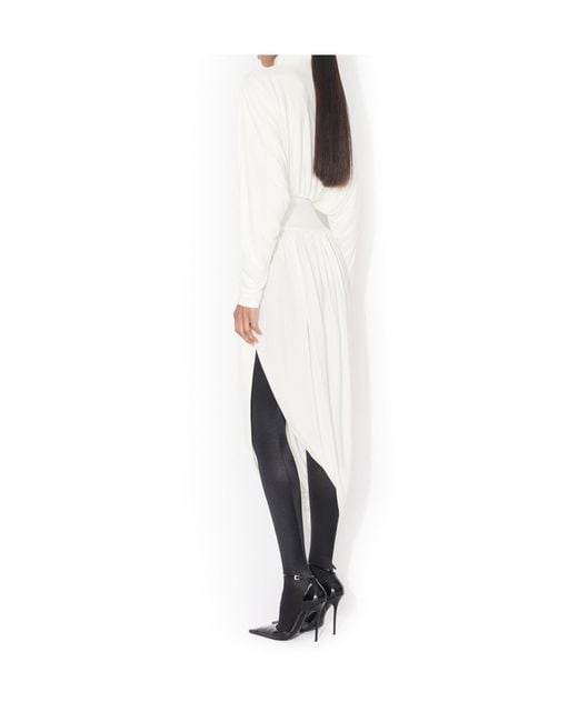 Alaïa White High-Neck Casual Jacket