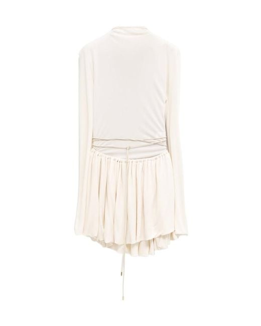 Alaïa White Alaïa Knitted Stretch Bodysuit