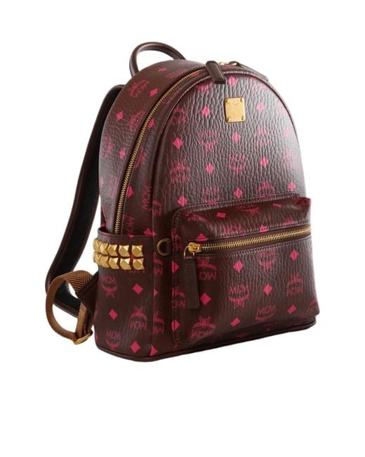 MCM Red Stark Backpack for men