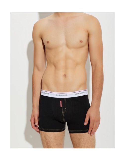 DSquared² Black Boxer Briefs for men