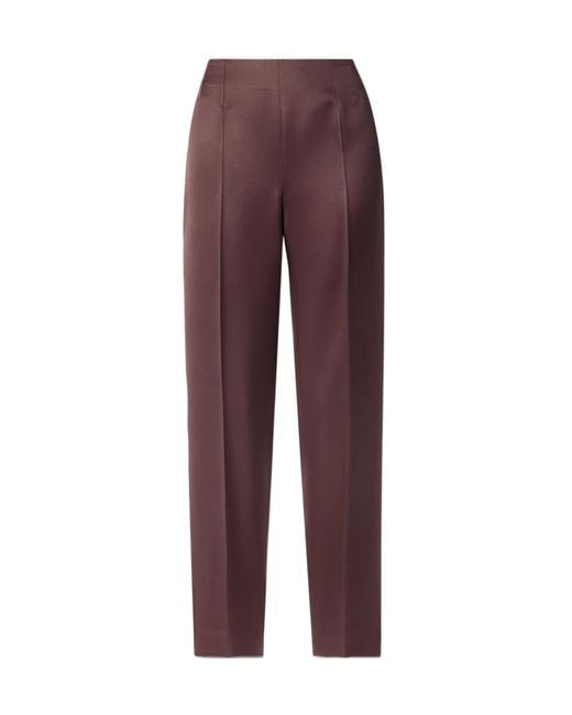 Gabriela Hearst Purple Zipper Tapered Pants